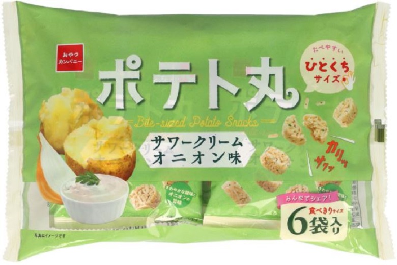 おやつカンパニー　ポテト丸サワークリームオニオン味
