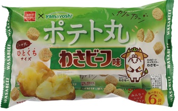 おやつカンパニー　ポテト丸（わさビーフ味）6袋入