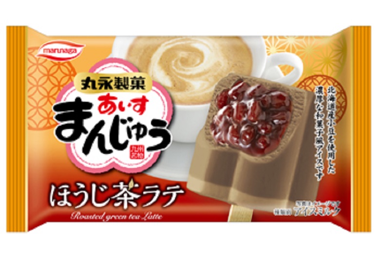 丸永製菓　あいすまんじゅうほうじ茶ラテ