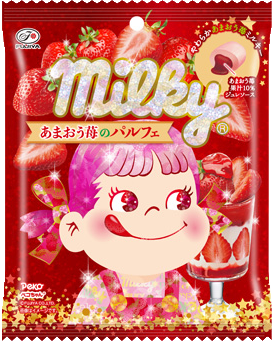 ミルキー（あまおう苺のパルフェ）袋