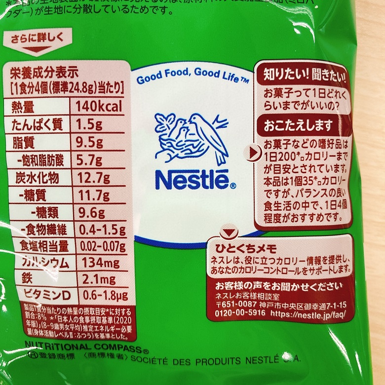 ミロ裏面