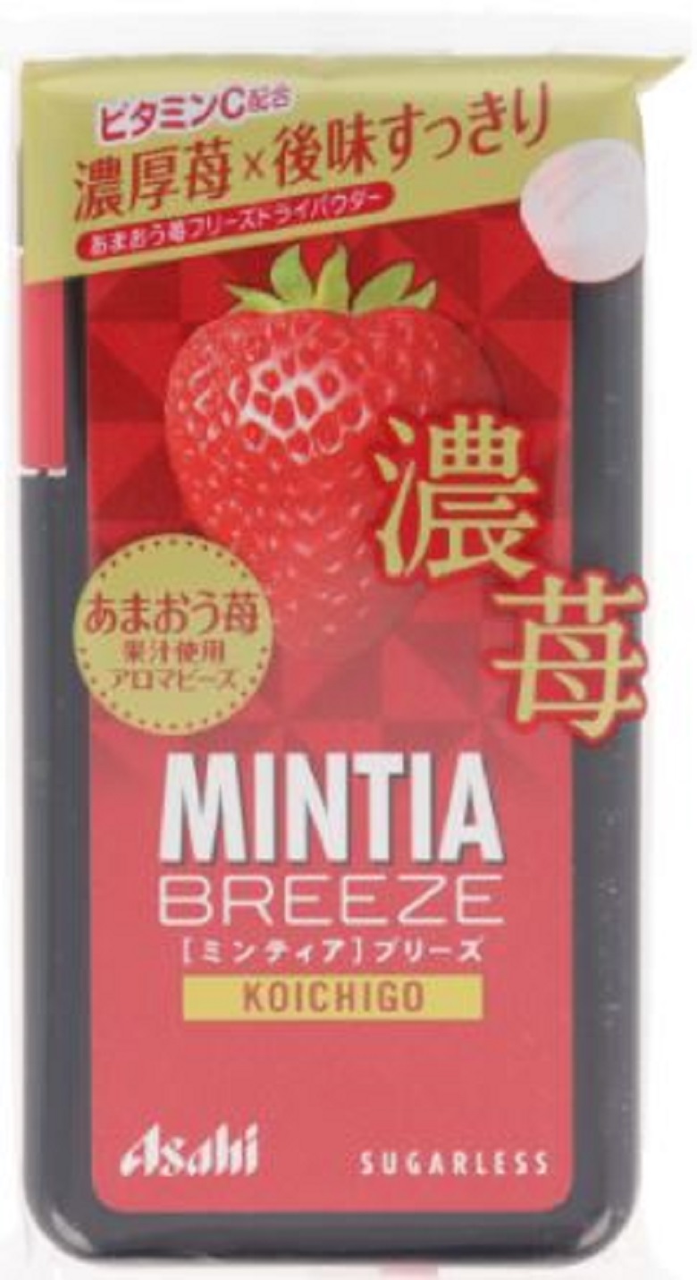 アサヒグループ食品　ミンティアブリーズ　濃苺