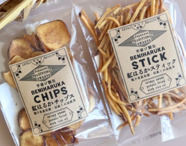 ヨコノ食品紅はるかスティック／紅はるかチップスパッケージ