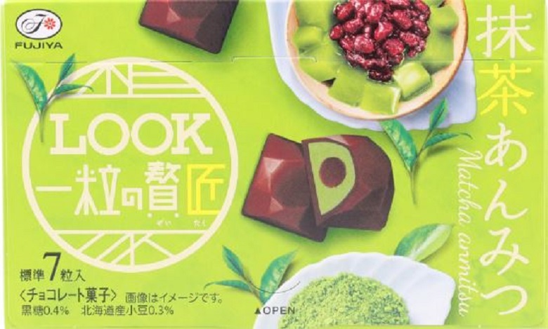 不二家　ルック一粒の贅匠(抹茶あんみつ)
