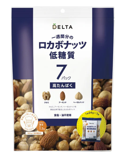デルタインターナショナル|一週間分のロカボナッツ低糖質 ≪24g×7袋入り≫