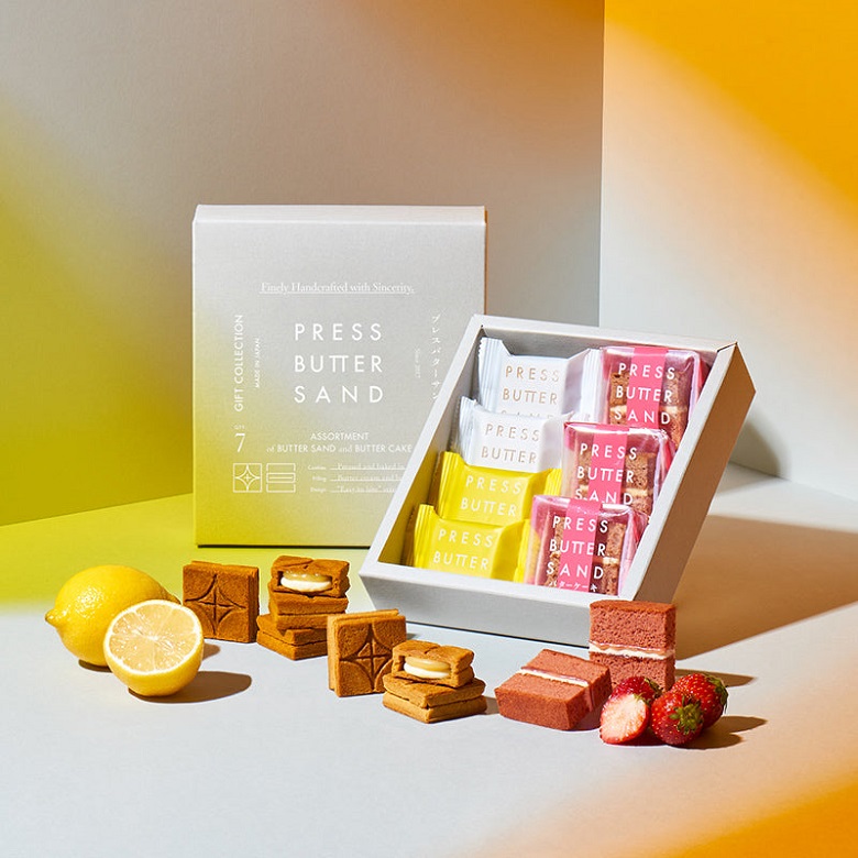 PRESS BUTTER SAND バターサンド・ケーキ詰合せ〈檸檬・いちご〉7個入商品画像