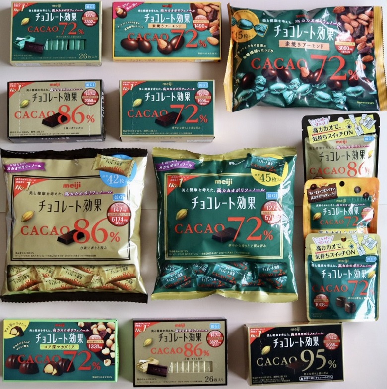 チョコレート効果ラインナップ