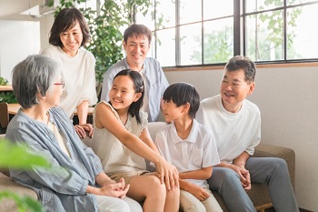 家族笑顔