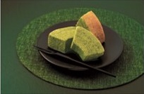 伊右衛門厚切り抹茶バウムクーヘン皿盛