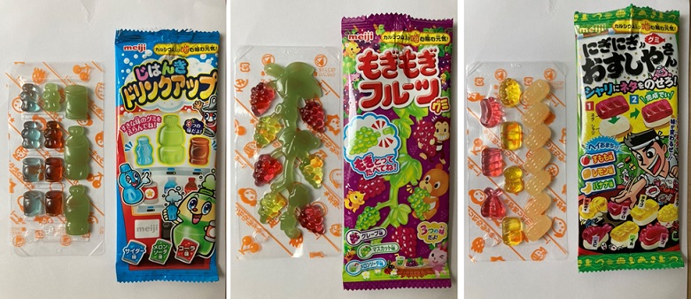 明治のグミ3種類　中身
