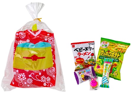 晴れ着‗駄菓子詰め合わせ