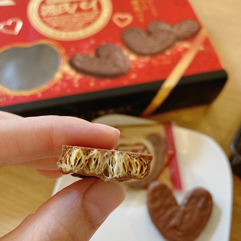 源氏パイチョコ包みギフトBOX‗断面
