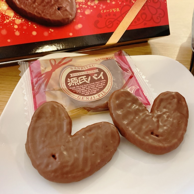 源氏パイチョコ包みギフトBOX‗皿盛アップ
