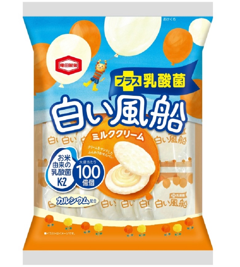 白い風船ミルククリーム