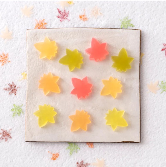 鶴屋吉信 IRODORI 「紅葉 琥珀糖」
