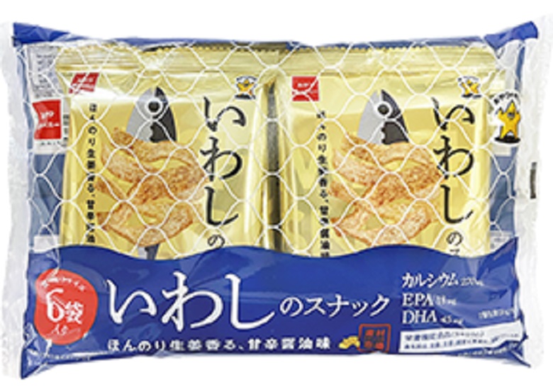 素材市場いわしのスナック6袋