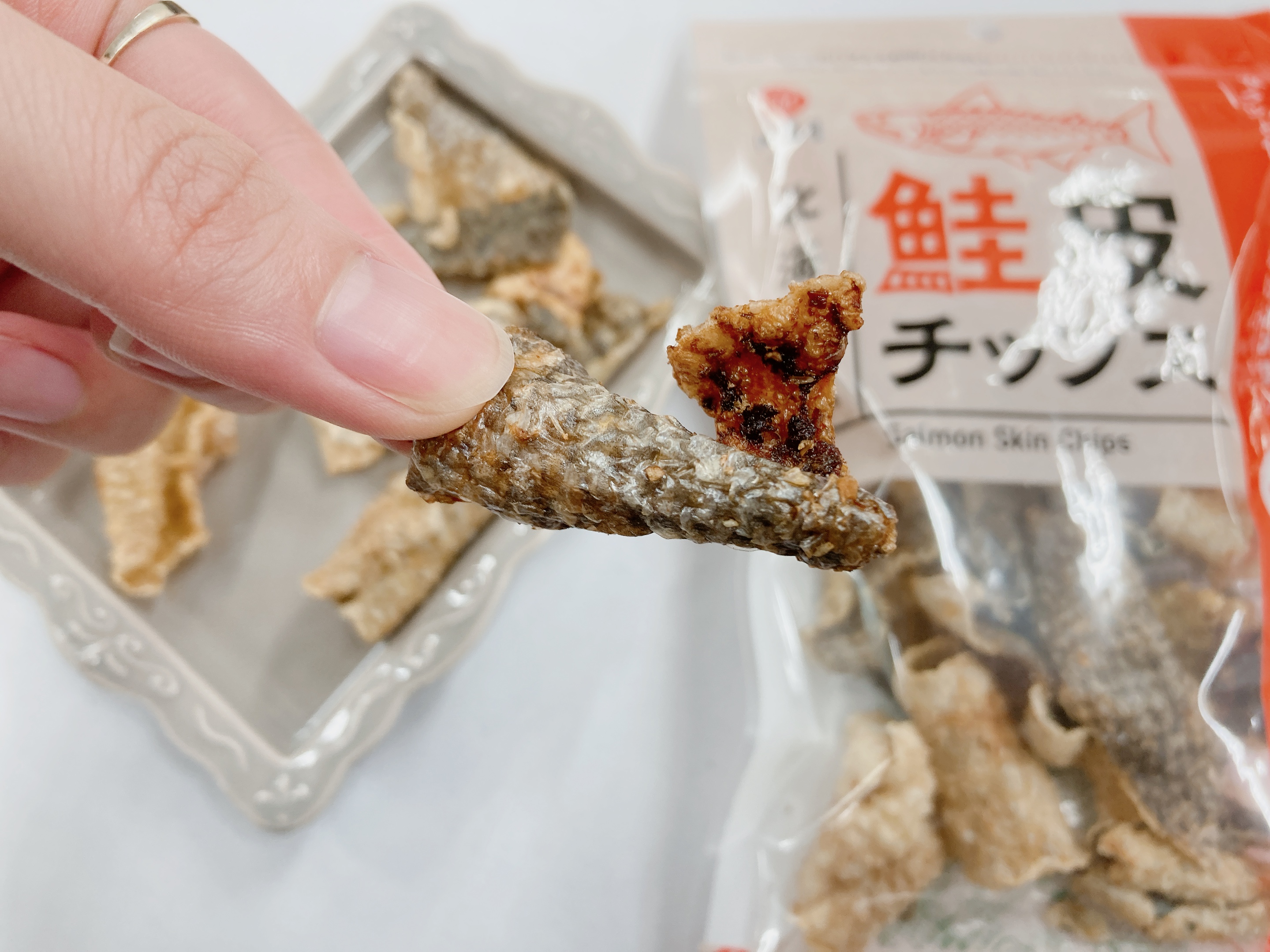 鮭皮フライ